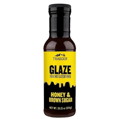 TRAEGER Barbeque Glaze, Brown Sugar, Honey Flavor, 12 oz Bottle GLZ001